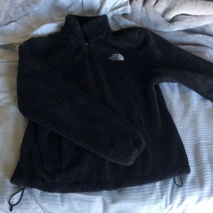 Black Fuzzy Northface Jacket